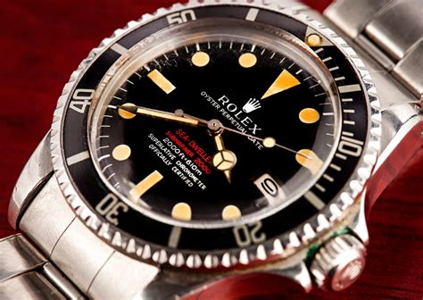 rolex sea dweller red vintage|Rolex Sea-Dweller 1665 price.